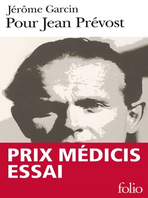 cover image of Pour Jean Prévost